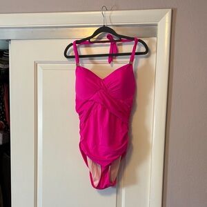 Victoria's Secret Bright Pink One-Piece Swimsuit